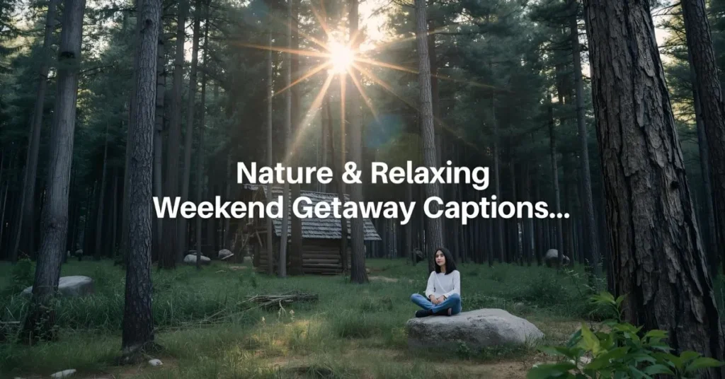  Nature & Relaxing Weekend Getaway Captions