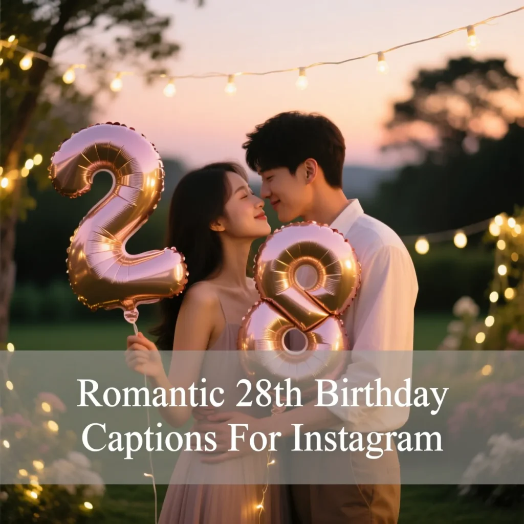 Romantic 28th Birthday Captions For Instagram