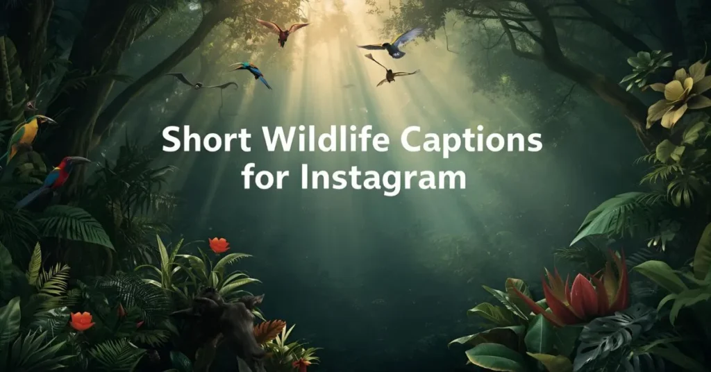 Short Wildlife Captions For Instagram