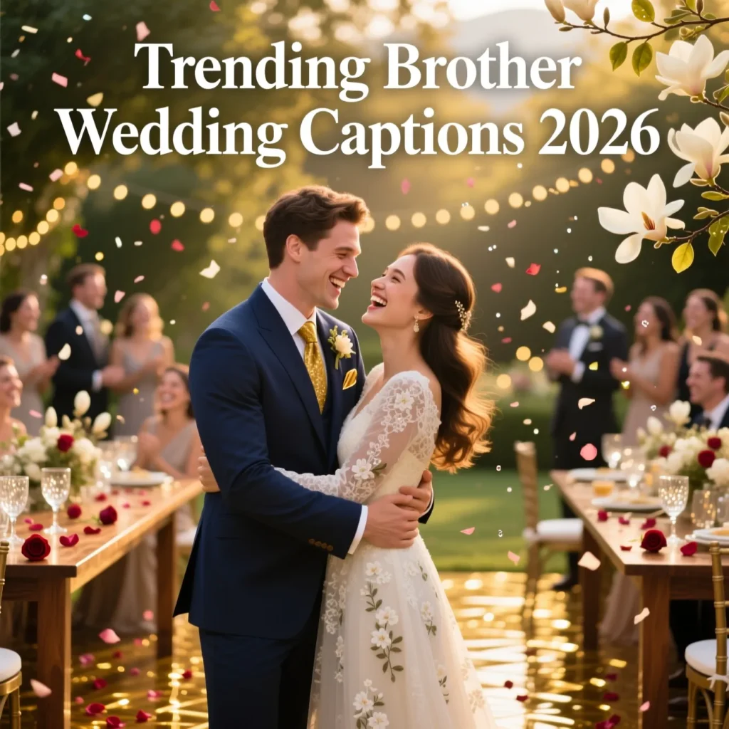 Trending Brother Wedding Captions 2026