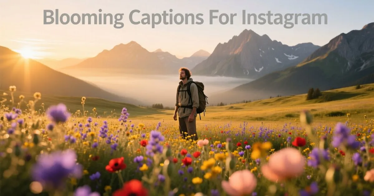 Blooming Captions For Instagram