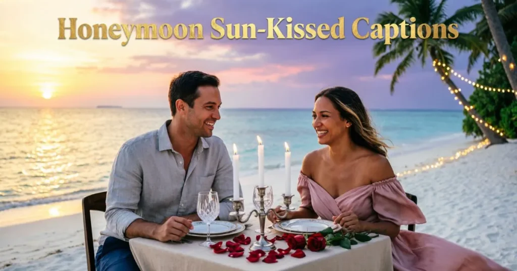Honeymoon Sun-Kissed Captions