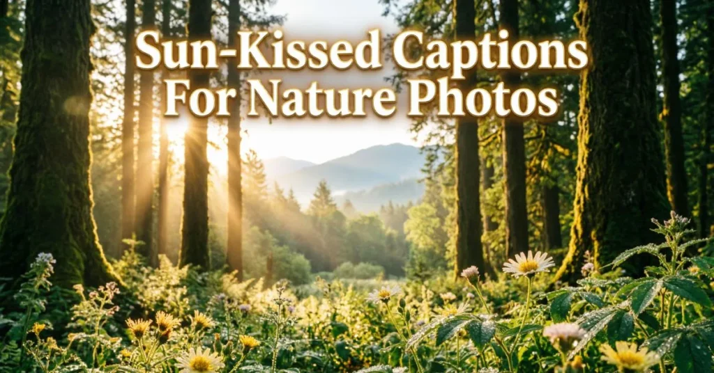 Sun-Kissed Captions For Nature Photos