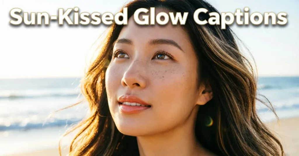 Sun-Kissed Glow Captions