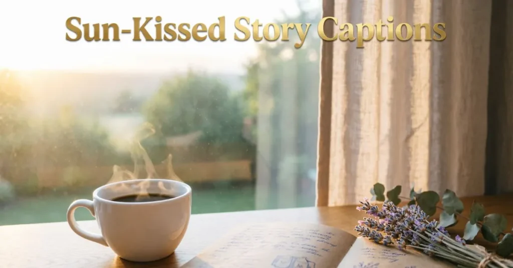 Sun-Kissed Story Captions