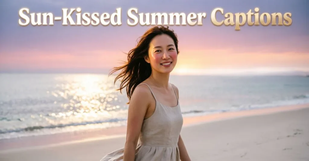 Sun-Kissed Summer Captions