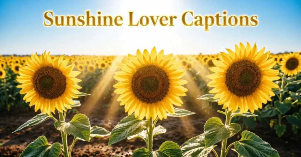 Sunshine Lover Captions