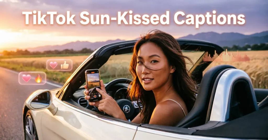 TikTok Sun-Kissed Captions