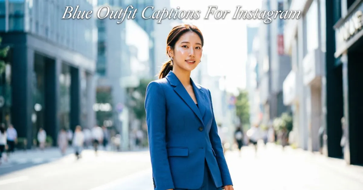 Blue Outfit Captions For Instagram