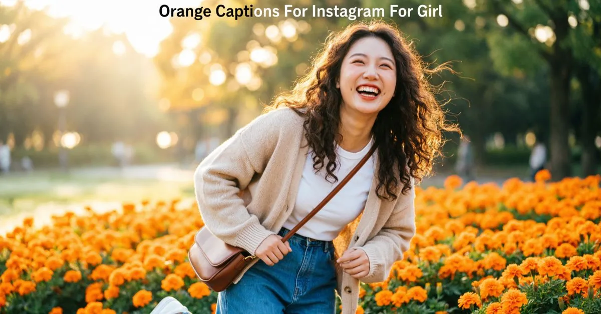 Orange Captions For Instagram For Girl