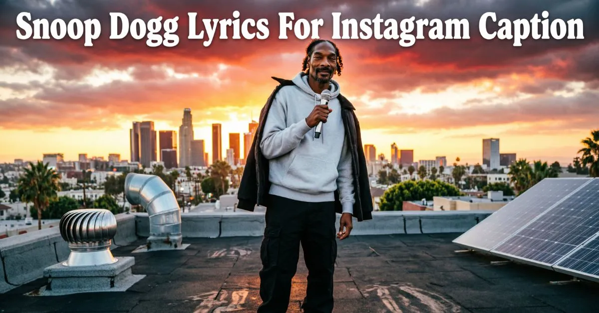 Snoop Dogg Lyrics For Instagram Caption
