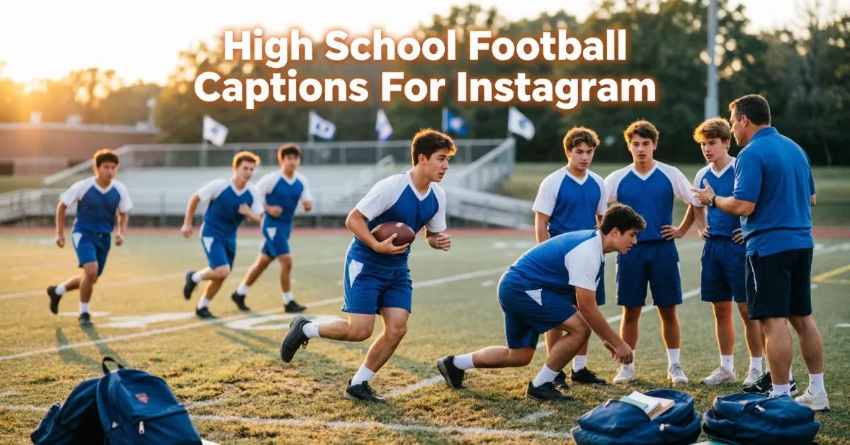 High School Football Captions For Instagram