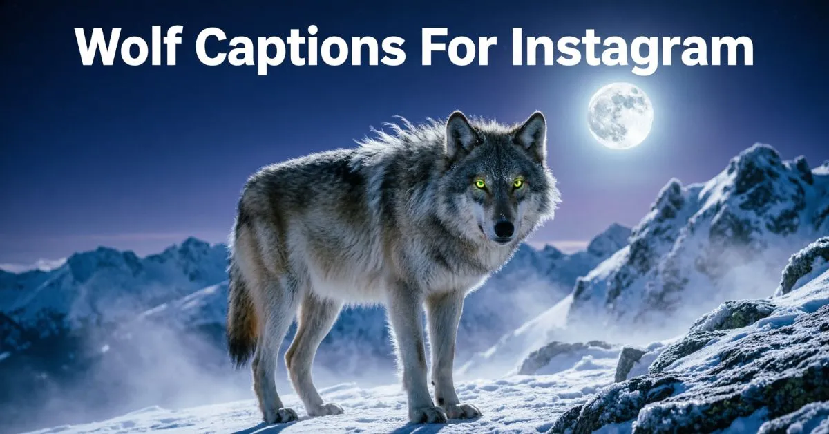 Wolf Captions For Instagram