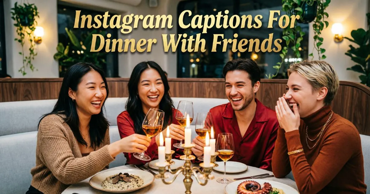 Instagram Captions For Dinner With Friends