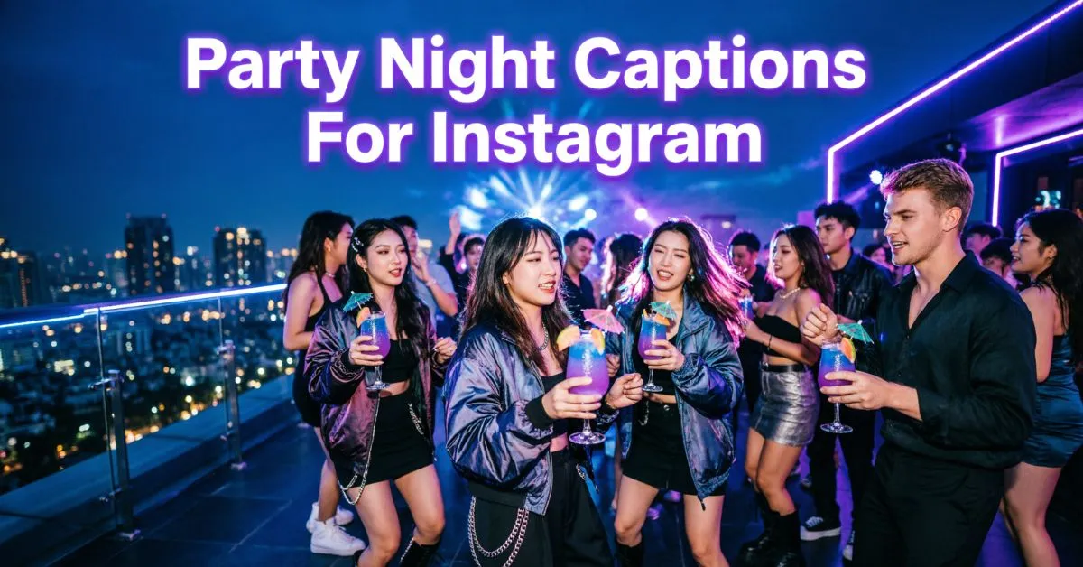 Party Night Captions For Instagram