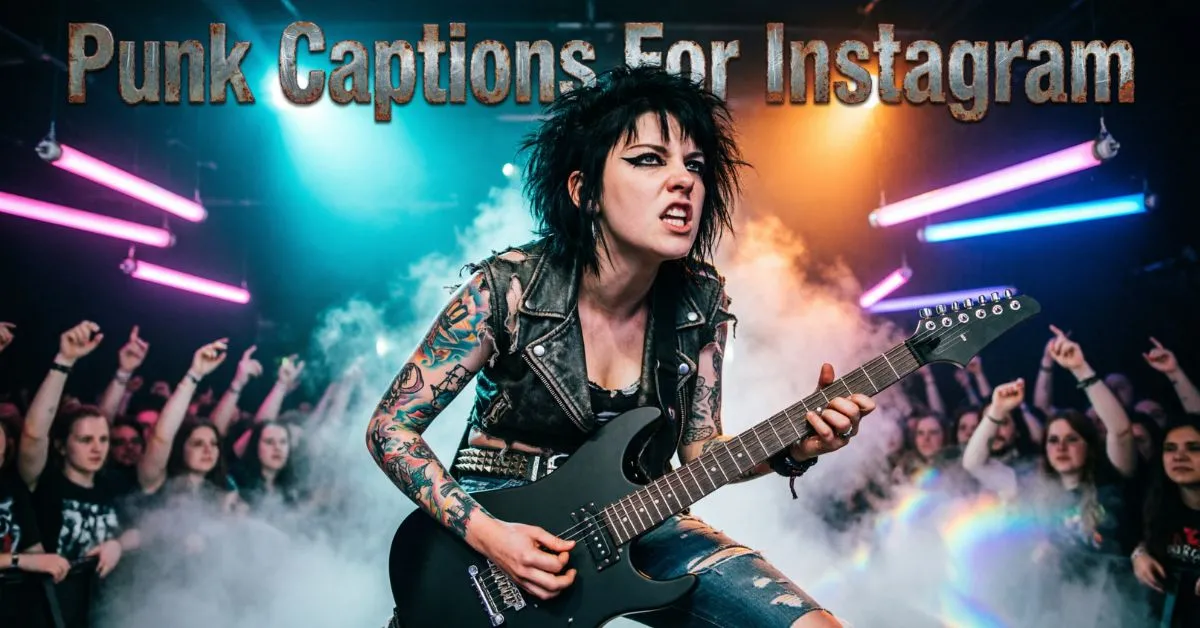 Punk Captions For Instagram