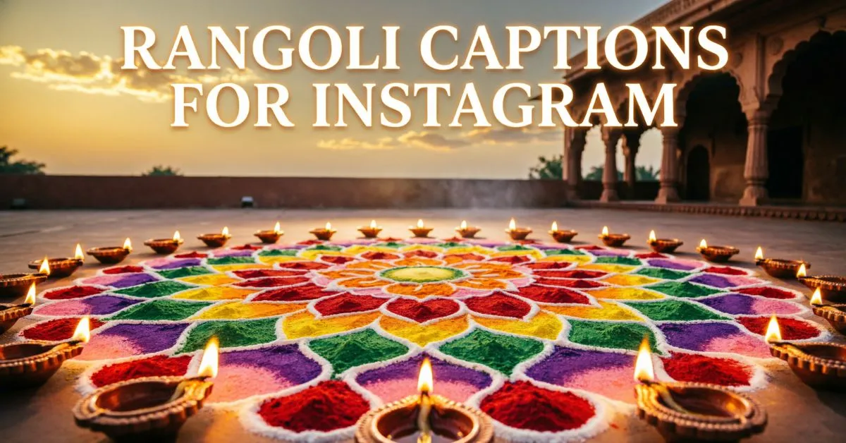 Rangoli Captions For Instagram