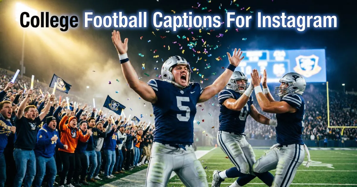 College Football Captions For Instagram