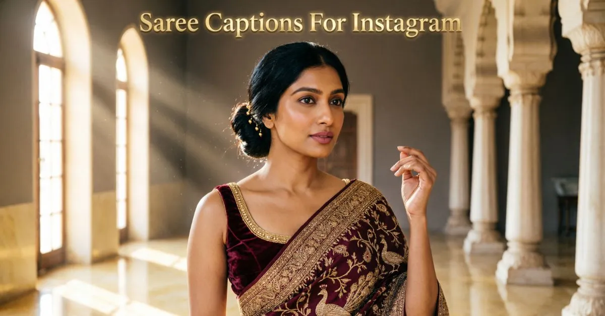 Saree Captions For Instagram