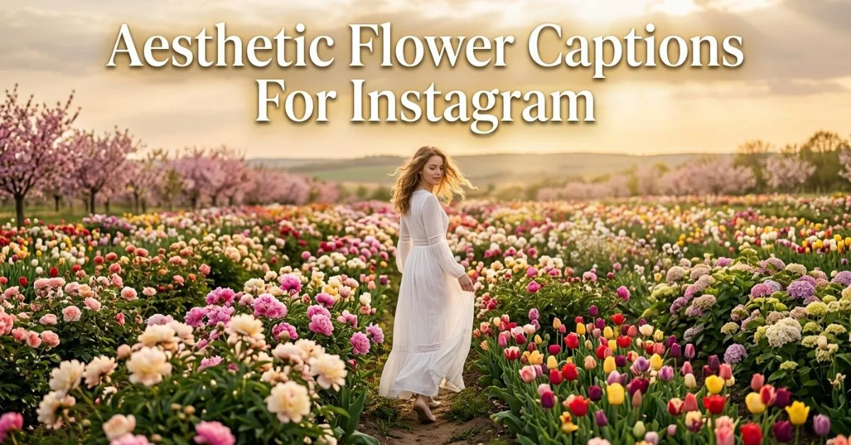 Aesthetic Flower Captions For Instagram