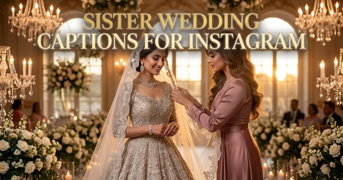 Sister Wedding Captions For Instagram